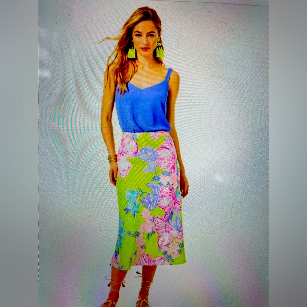 NWT Lilly Pulitzer Cory Skirt Matcha Green size 8